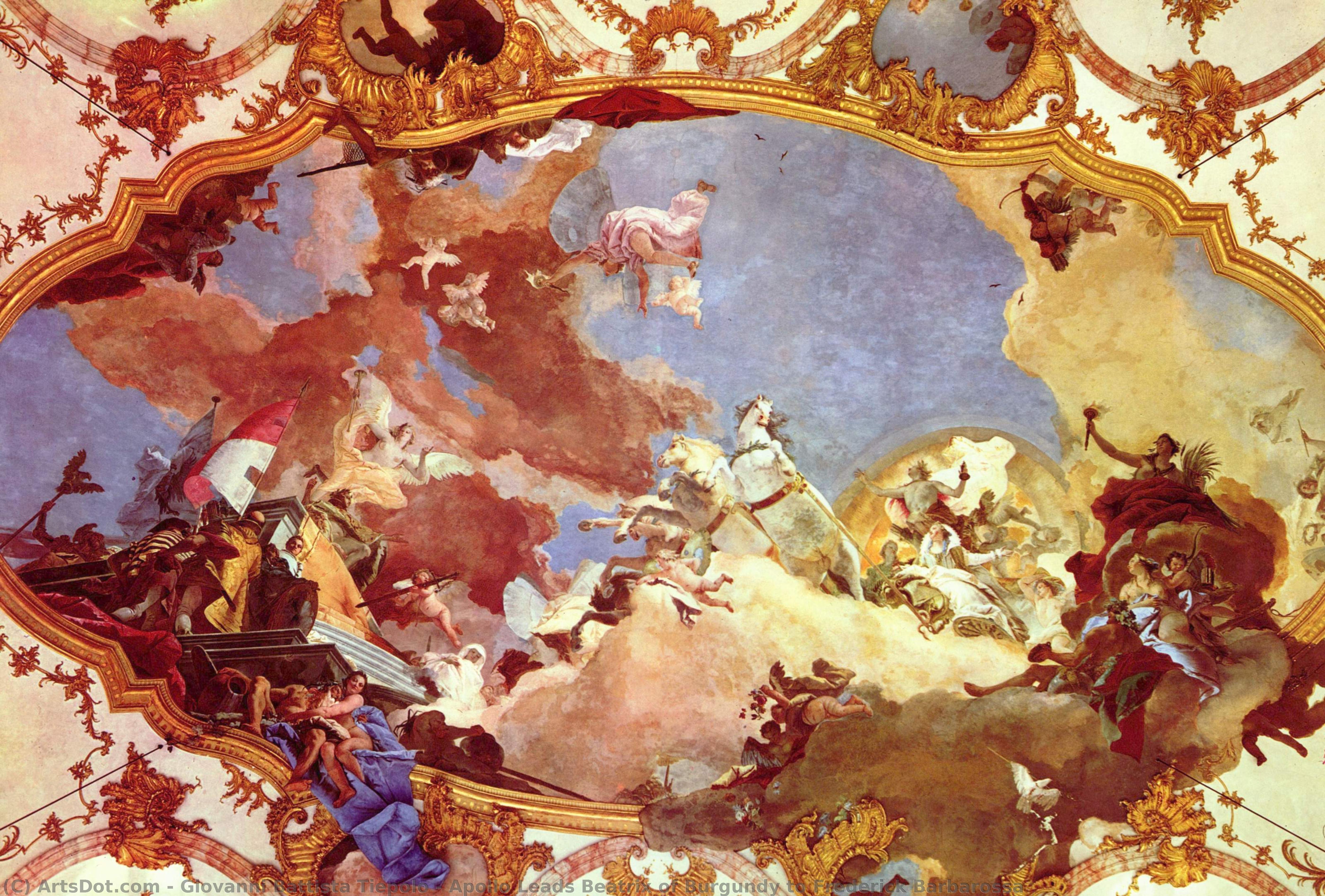 Apollo Leads Beatrix Of Burgundy To Frederick Barbarossa — Giambattista Tiepolo