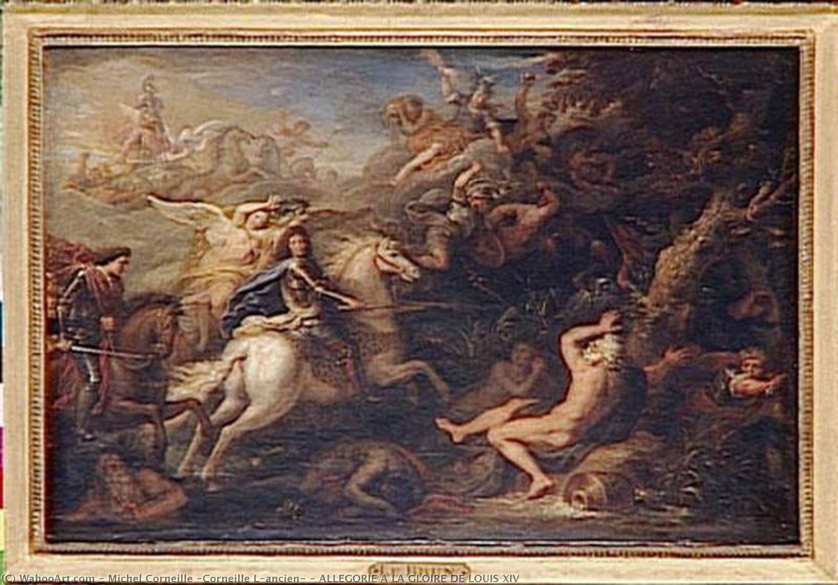 Allegorie A La Gloire De Louis Xiv — Michel Corneille (corneille L'ancien)