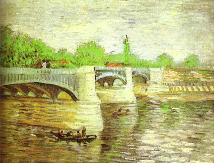 Die Seine Mit Der Pont De La Grande Jatte — Vincent Willem Van Gogh
