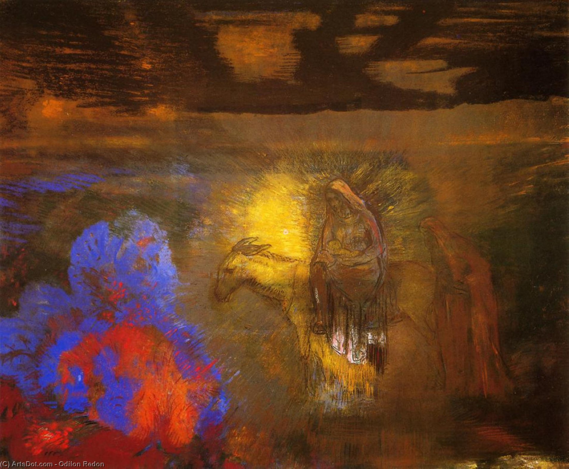 The Flight Into Egypt — Odilon Redon