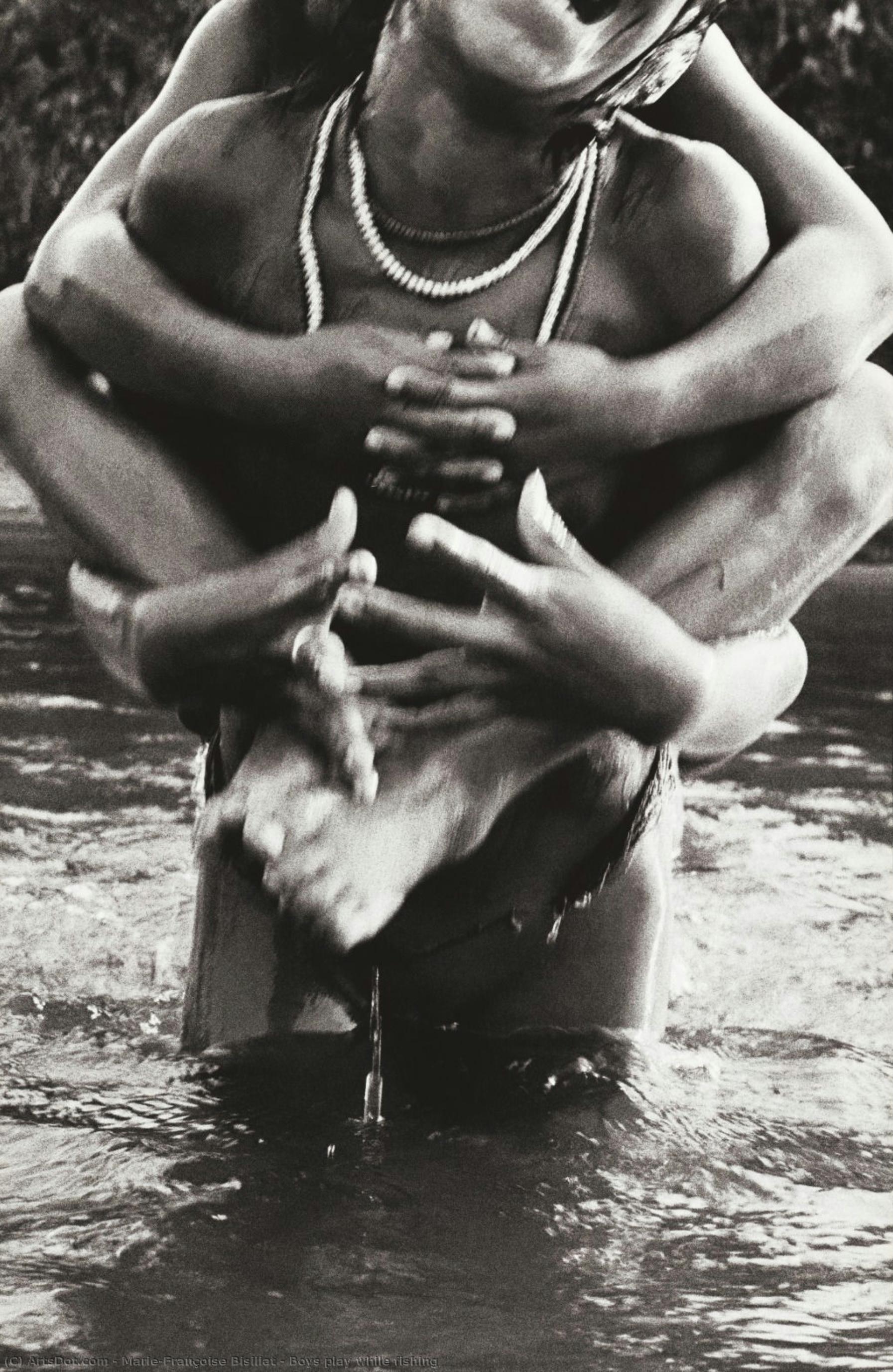 Boys Play While Fishing — Marie-françoise Bisiliat