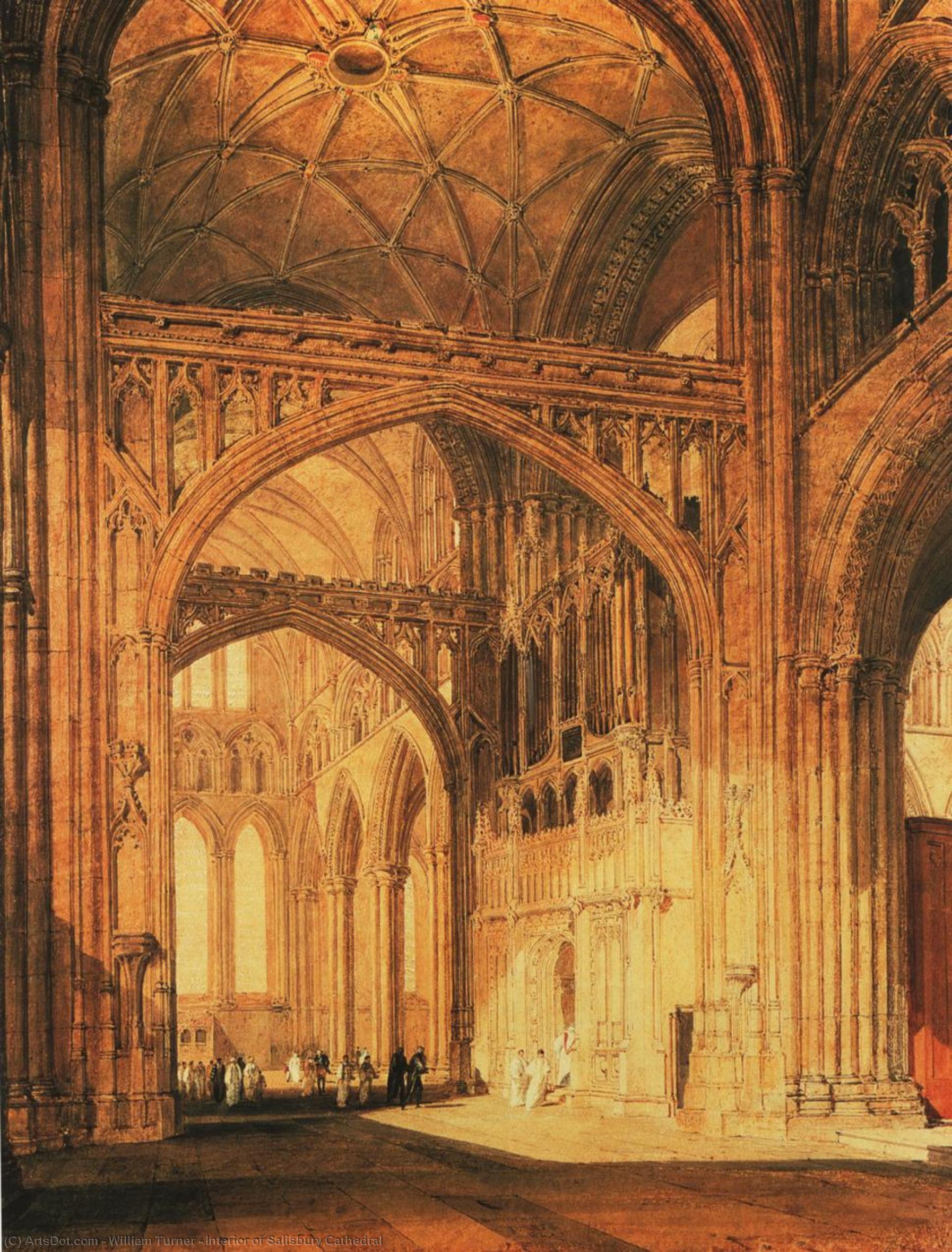 Interior Of Salisbury Cathedral — Јозеф Турнер