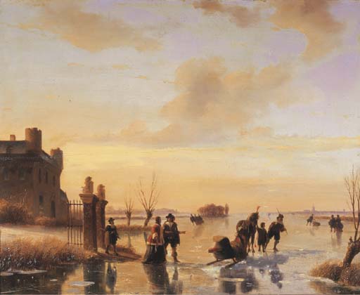 The Pleasure Trip - Elegant Figures On The Ice — Nicolaas Johannes Roosenboom