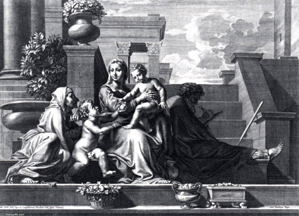 Holy Family On The Steps — Claudine Bouzonnet-stella