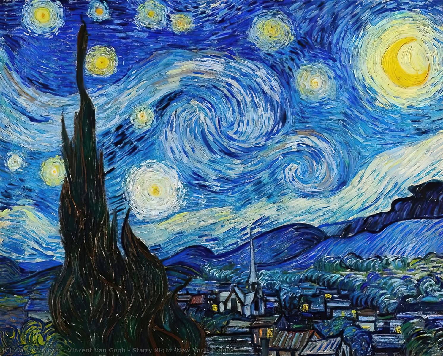 La Noche Estrellada (nueva York, Moma) — Vincent Willem Van Gogh