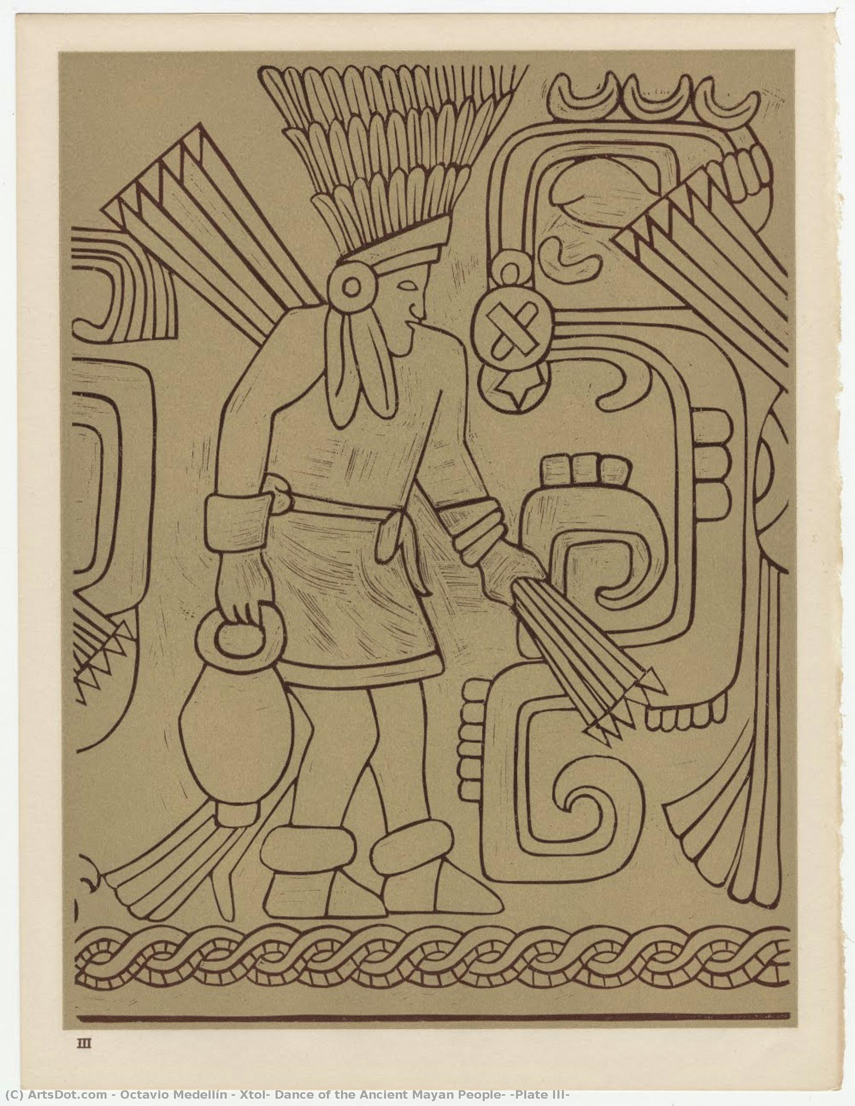 Xtol: Dance Of The Ancient Mayan People, [plate Iii] — Octavio Medellín