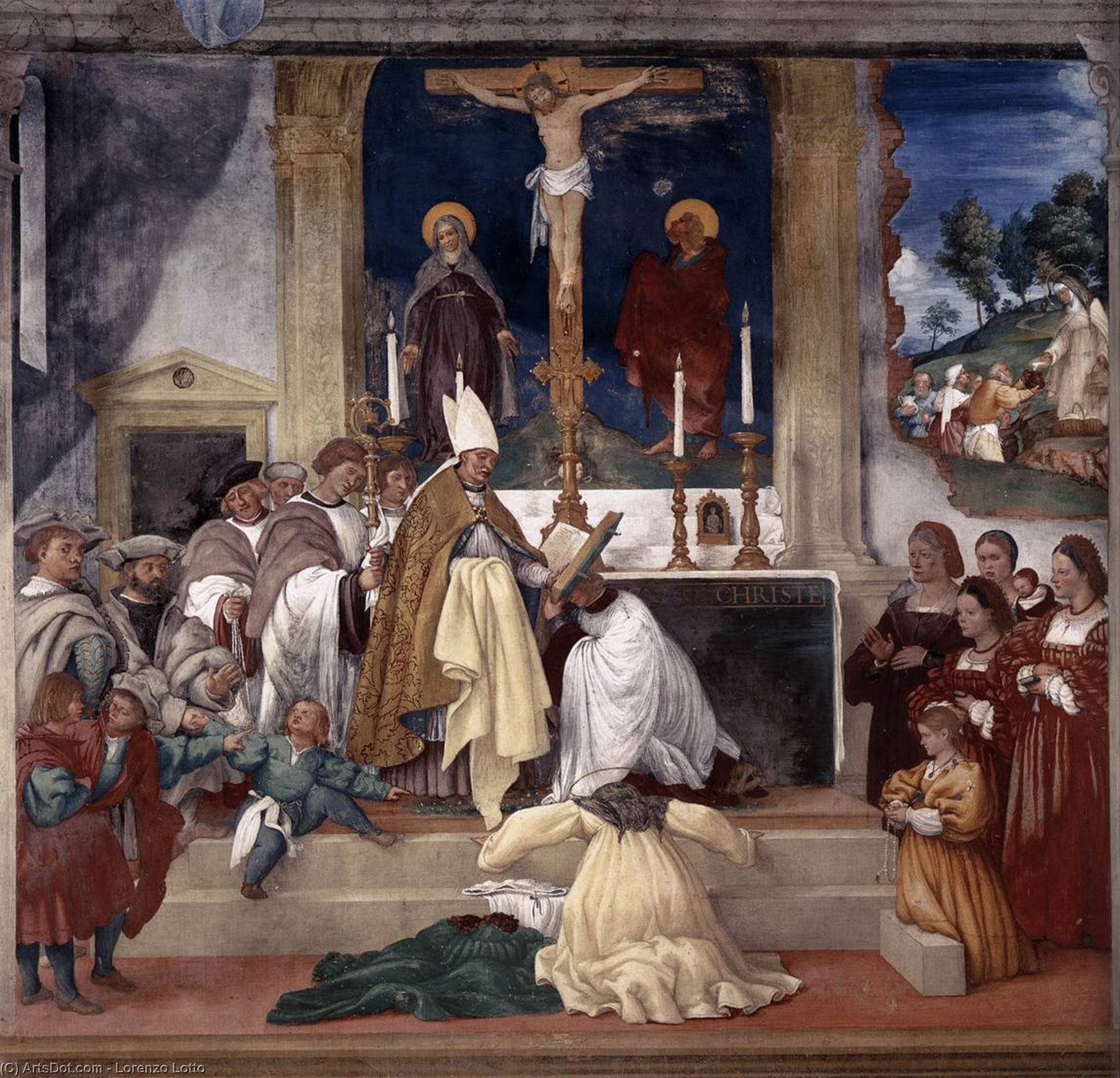 Legend Of St Brigid (detail) — Lorenzo Lotto