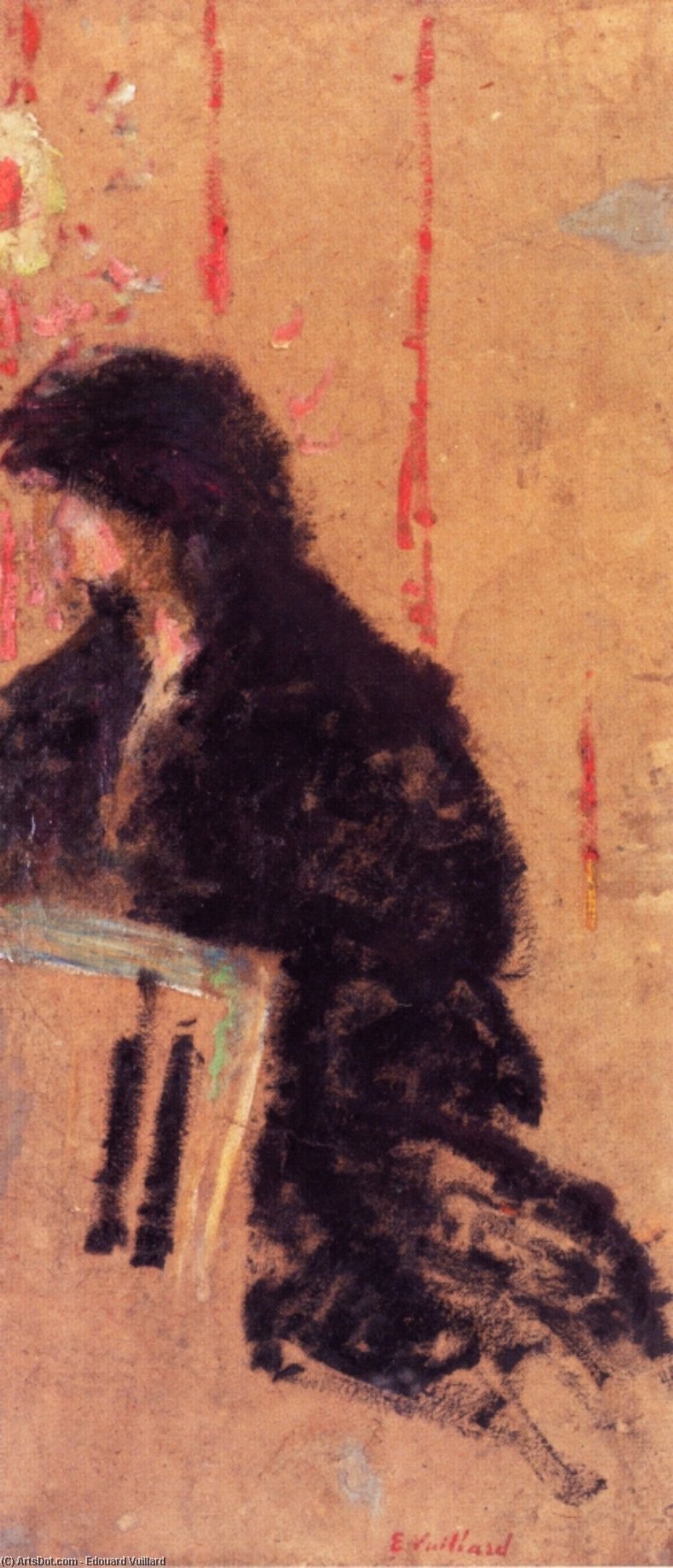 A Somber Dress — Jean-édouard Vuillard