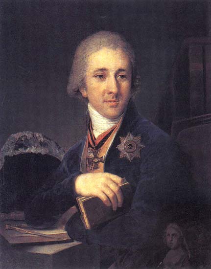 Portrait Of Alexander Fyodorovich Labzin — Vladimir Lukich Borovikovsky