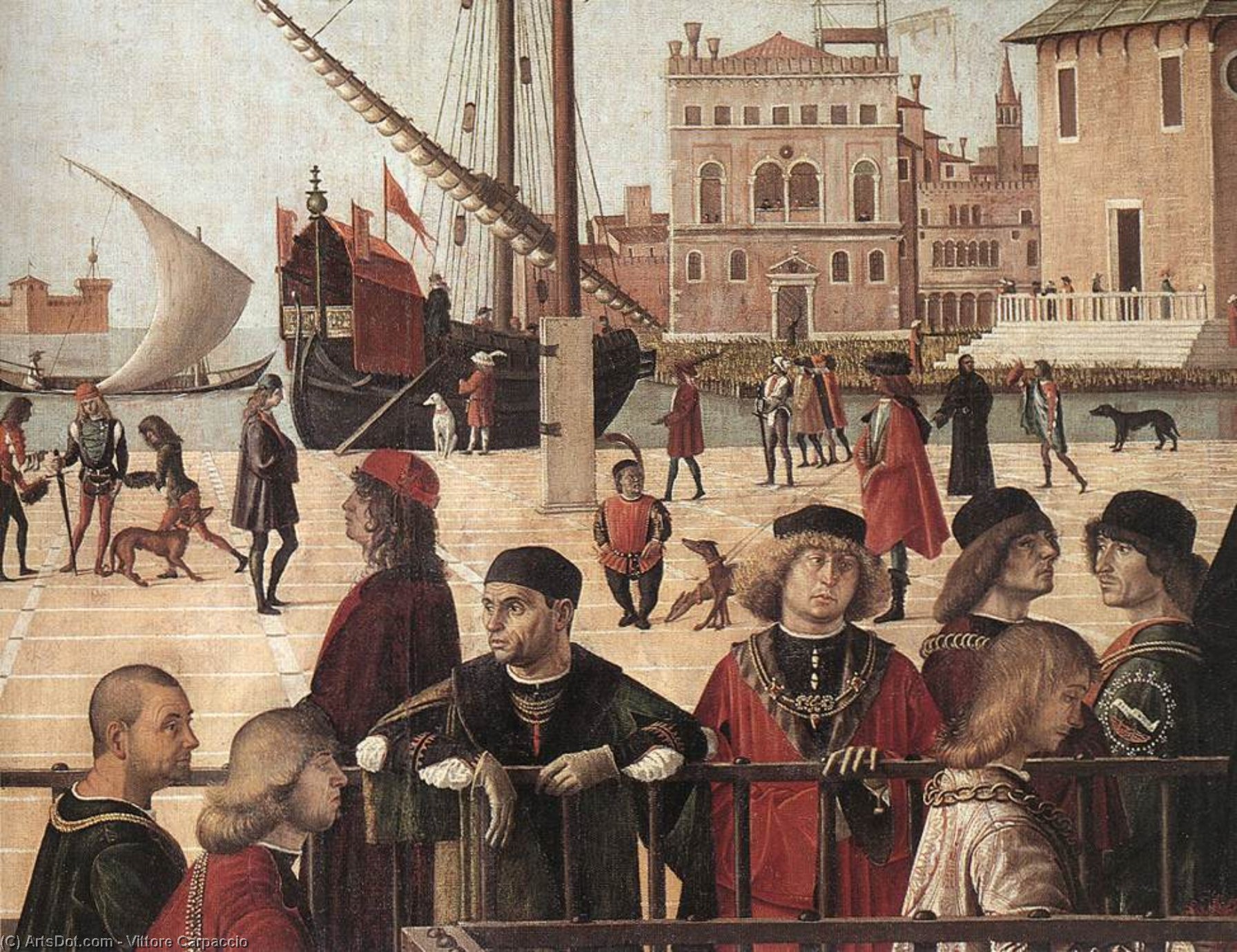 Ankunft Der Englischen Gesandten (detail) (12) — Vittore Carpaccio