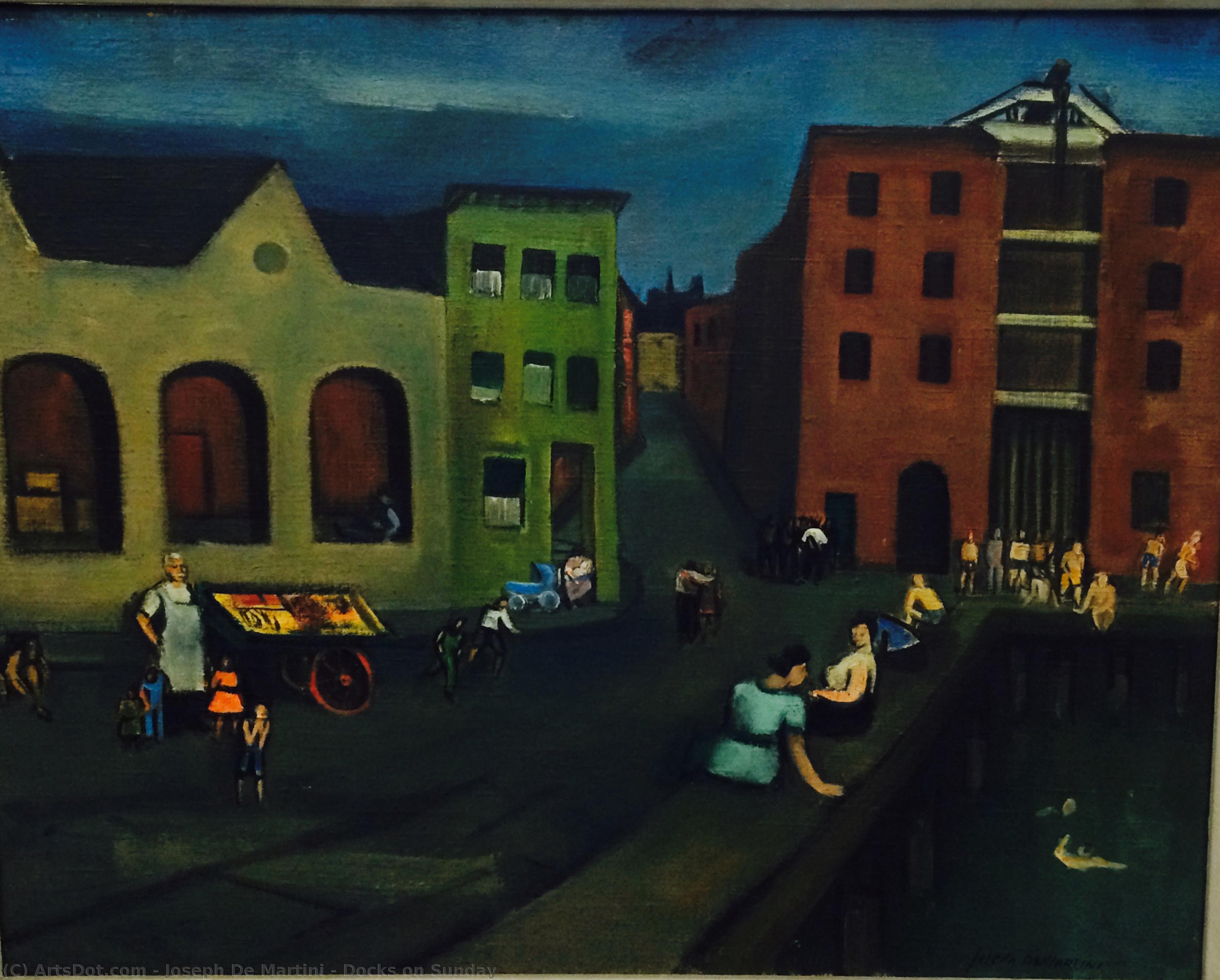Docks On Sunday — Joseph De Martini