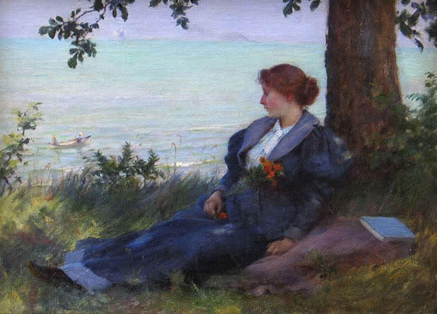 An Afternoon Respite — Charles Courtney Curran