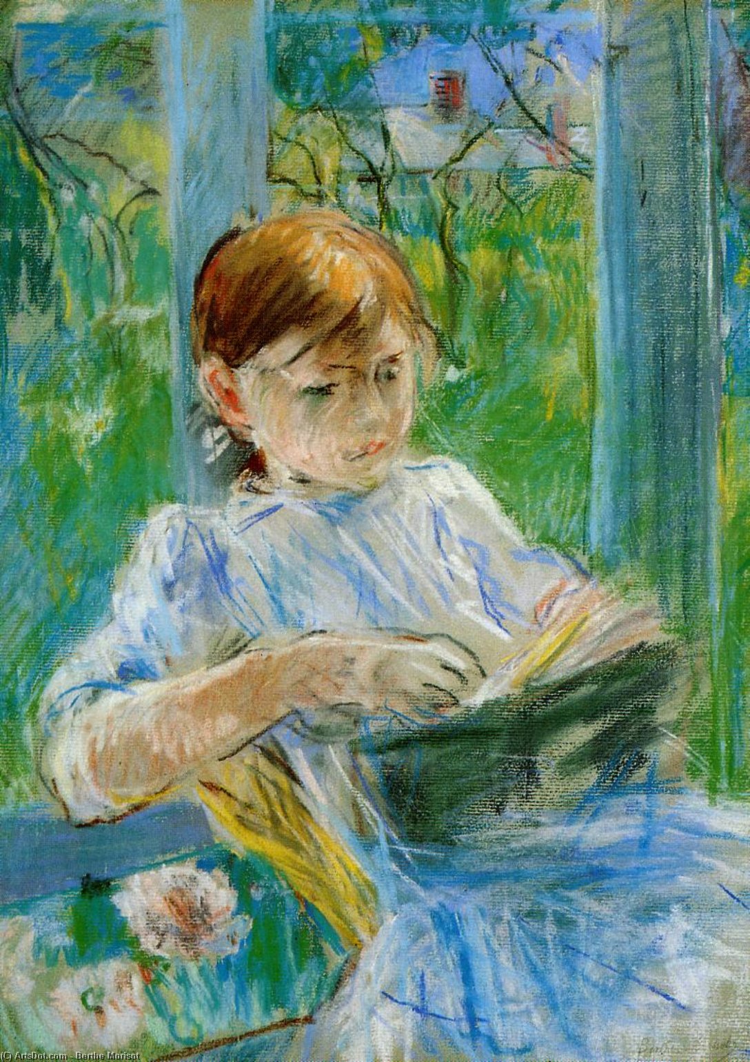 Portrait Of The Artist's Daughter, Julie Manet, At Gorey — Berthe Morisot