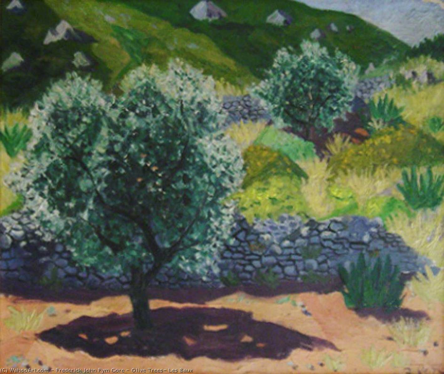 Olive Trees, Les Baux — Frederick John Pym Gore