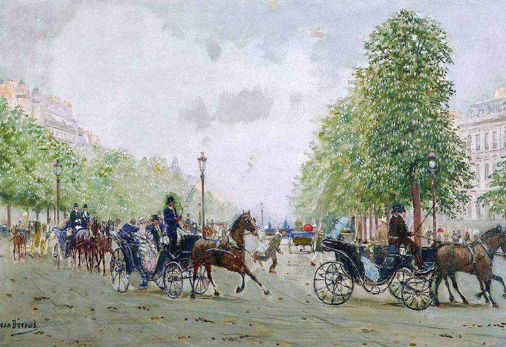 The Promenade On The Champs-elysees — Jean Georges Béraud