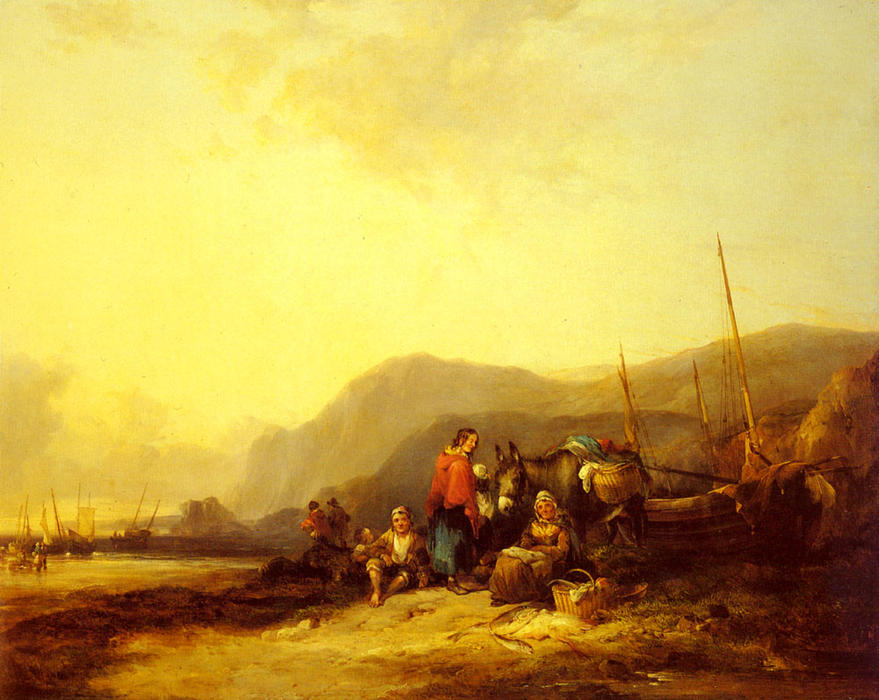 On The Hampshire Coast — William Shayer Senior