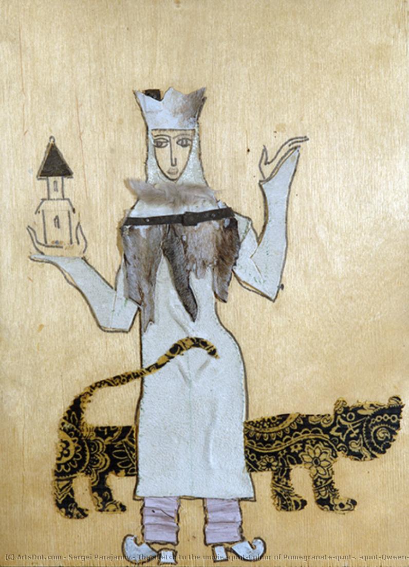 The Sketch To The Movie "colour Of Pomegranate". "qween" — Sarkis Hovsepi Parajaniants