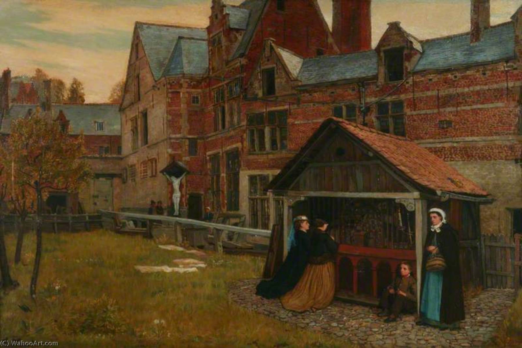 God's Houses, Maestricht — Charles Napier Hemy