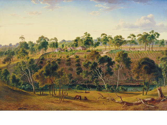 The Farm Of Mr Perry On The Yarra — Eugene Von Guérard