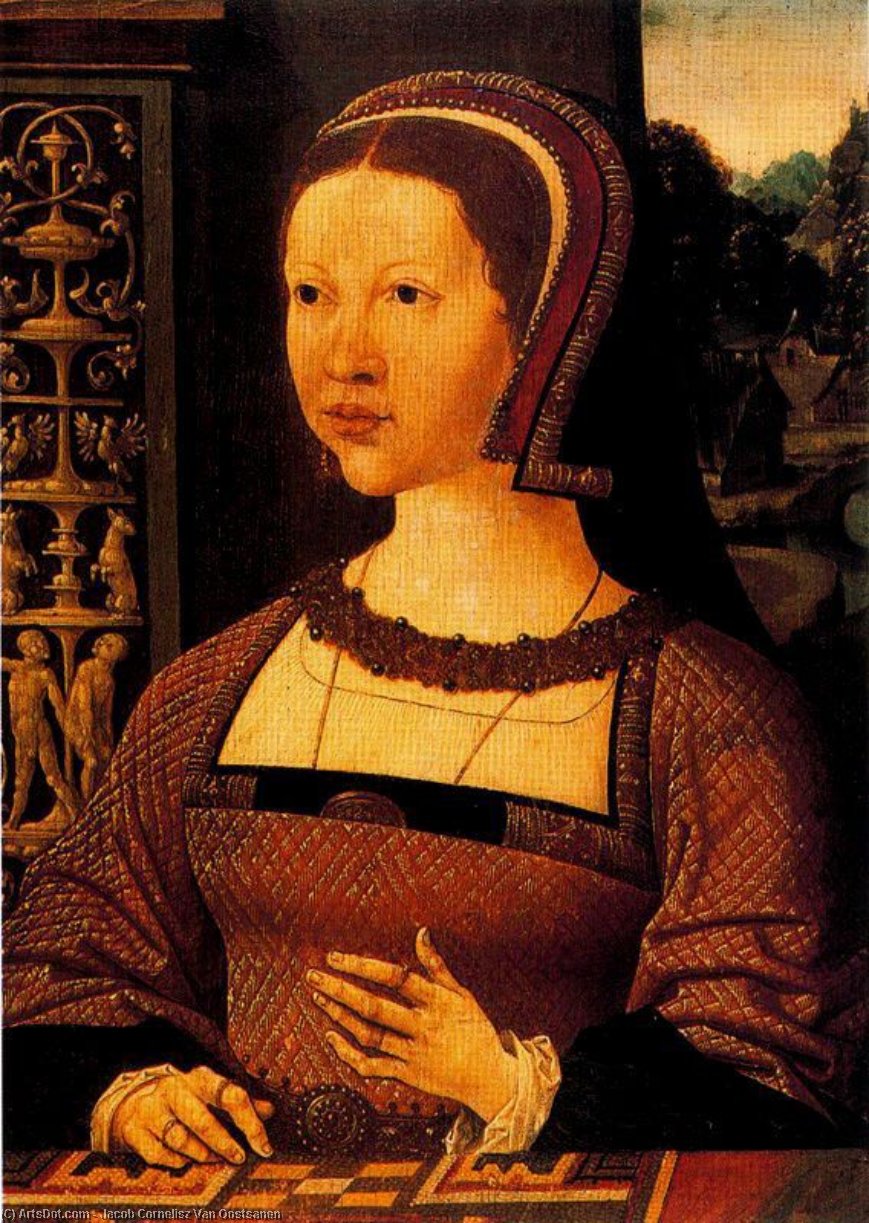 Supposed Portrait Of Queen Isabella Of Denmark — Jacob Cornelisz Van Oostsanen