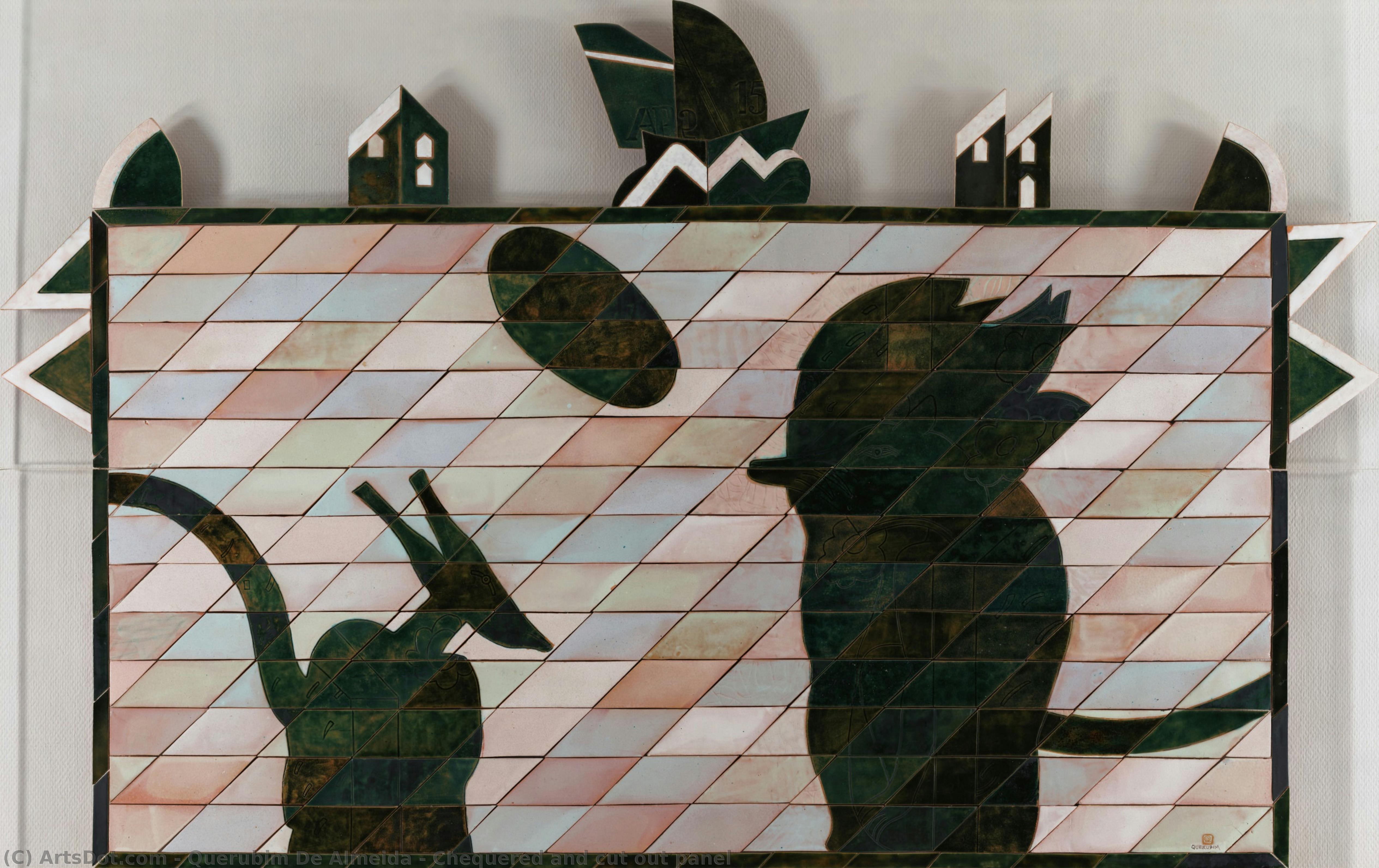 Chequered And Cut Out Panel — Querubim De Almeida