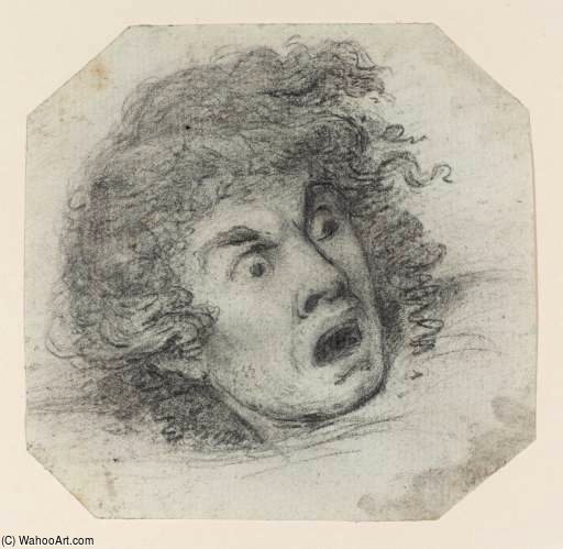 Study Of A Head With An Expression Of Horror — Sir Nathaniel Dance Holland