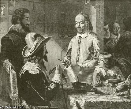 Harvey Demonstrating The Circulation Of The Blood — Thomas Buttersworth