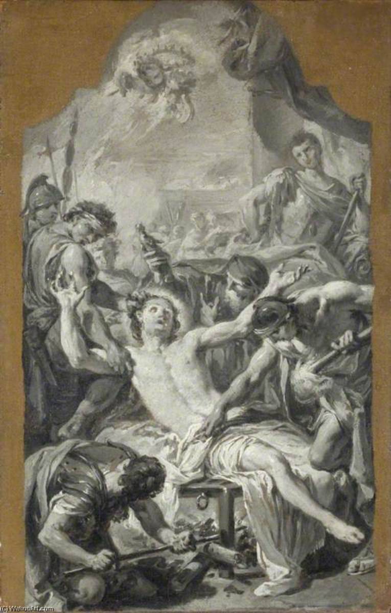 Ricordo Of The Martyrdom Of Saint Lawrence (grisaille) — Giovanni Battista Pittoni The Younger