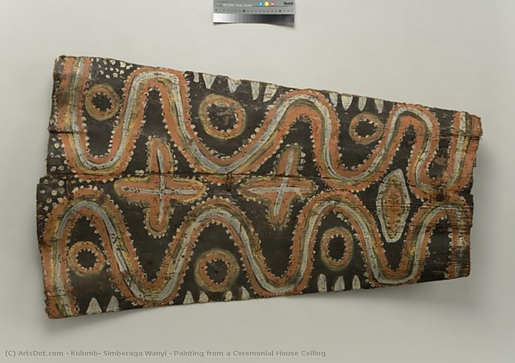 Painting From A Ceremonial House Ceiling — Kulumb, Simberaga Wanyi