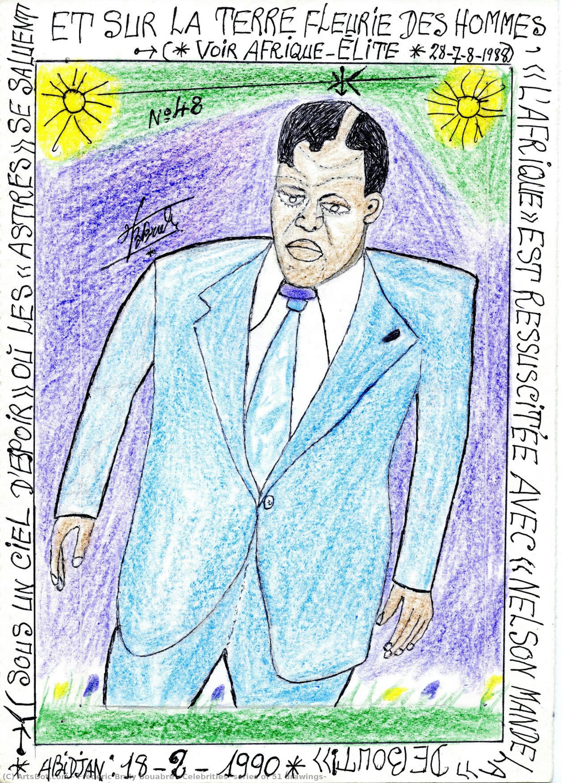 Celebrities (series Of 51 Drawings) — Frédéric Bruly Bouabré