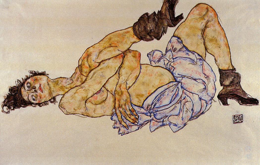 Reclining Female Nude — Шиле