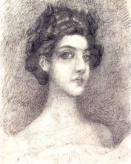Portrait Of Nadezhda Zabela-vrubel 1 — Mikhail Vrubel