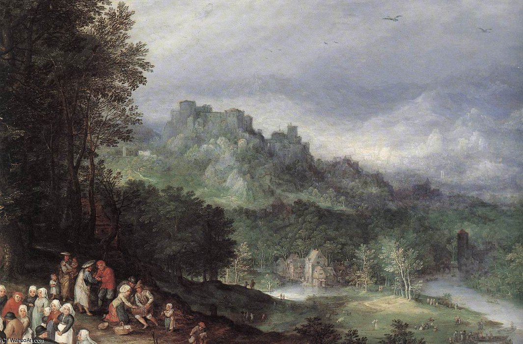 A Flemish Fair (detail) — Jan Brueghel The Elder
