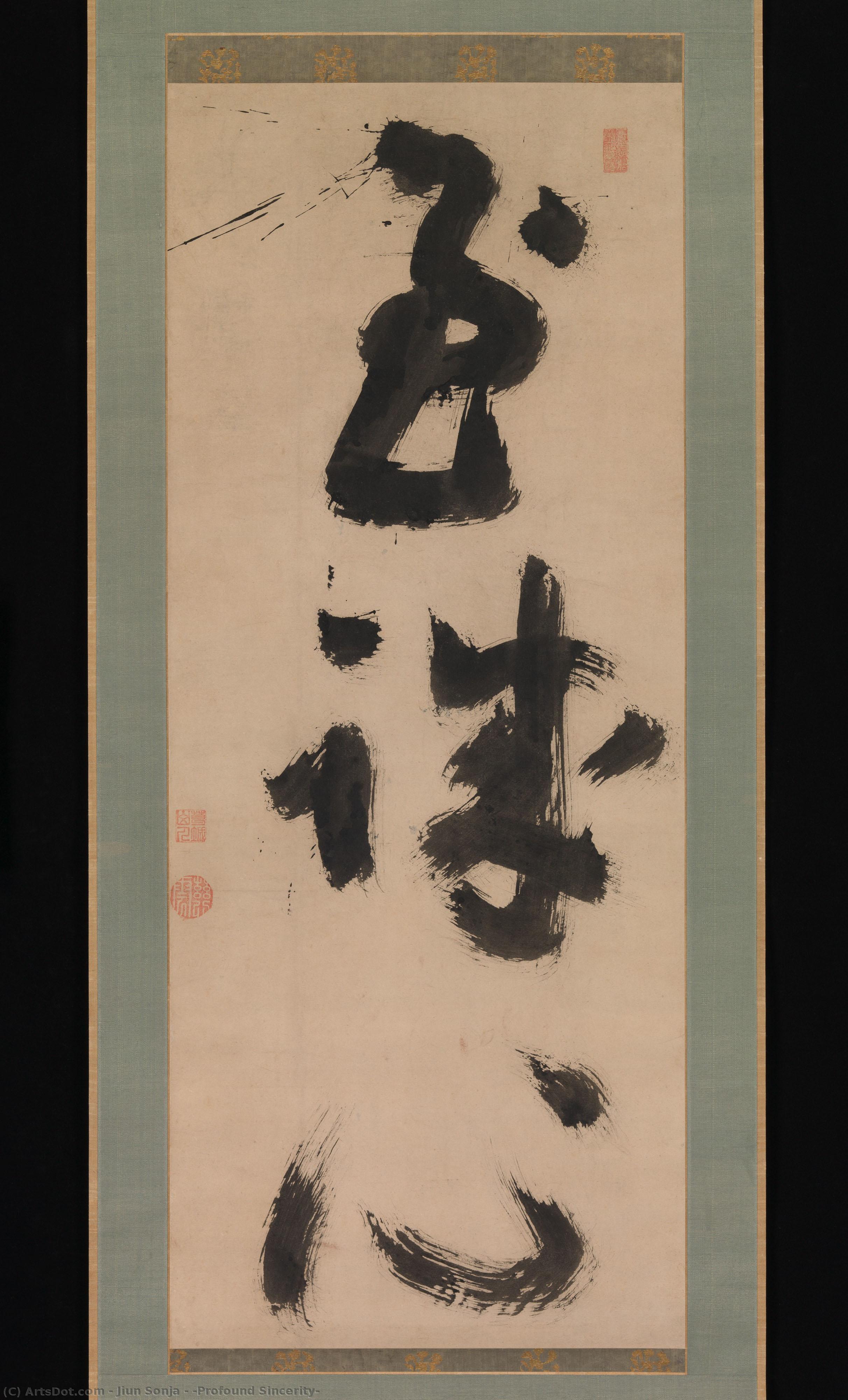 "profound Sincerity" — Jiun Sonja
