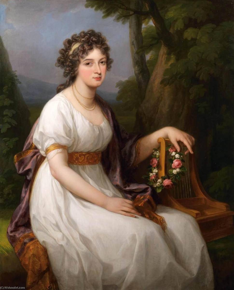 Portrait Of Henrietta Maria Hill — Angelica Kauffmann (maria Anna Angelika)