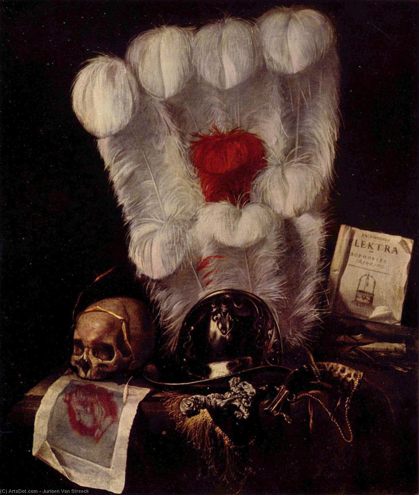 Stilleben (vanitas) — Юриаен Ван Стрёек