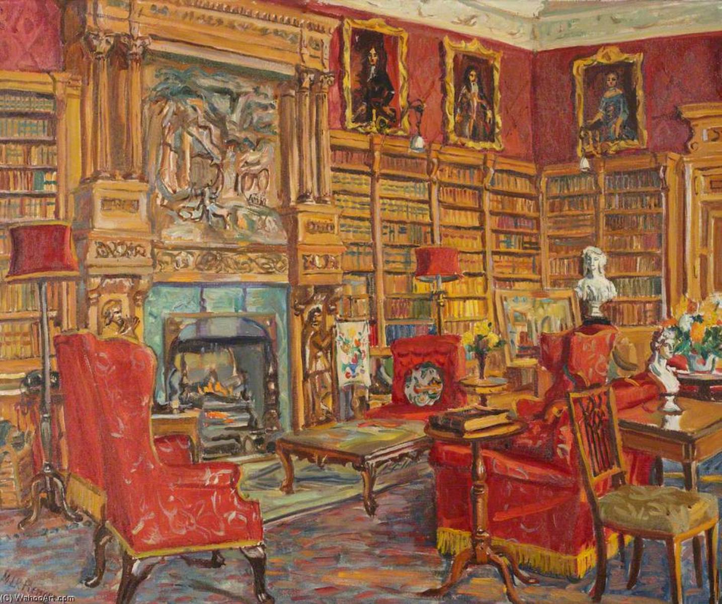 The Library — Marie Louise Roosevelt Pierrepont