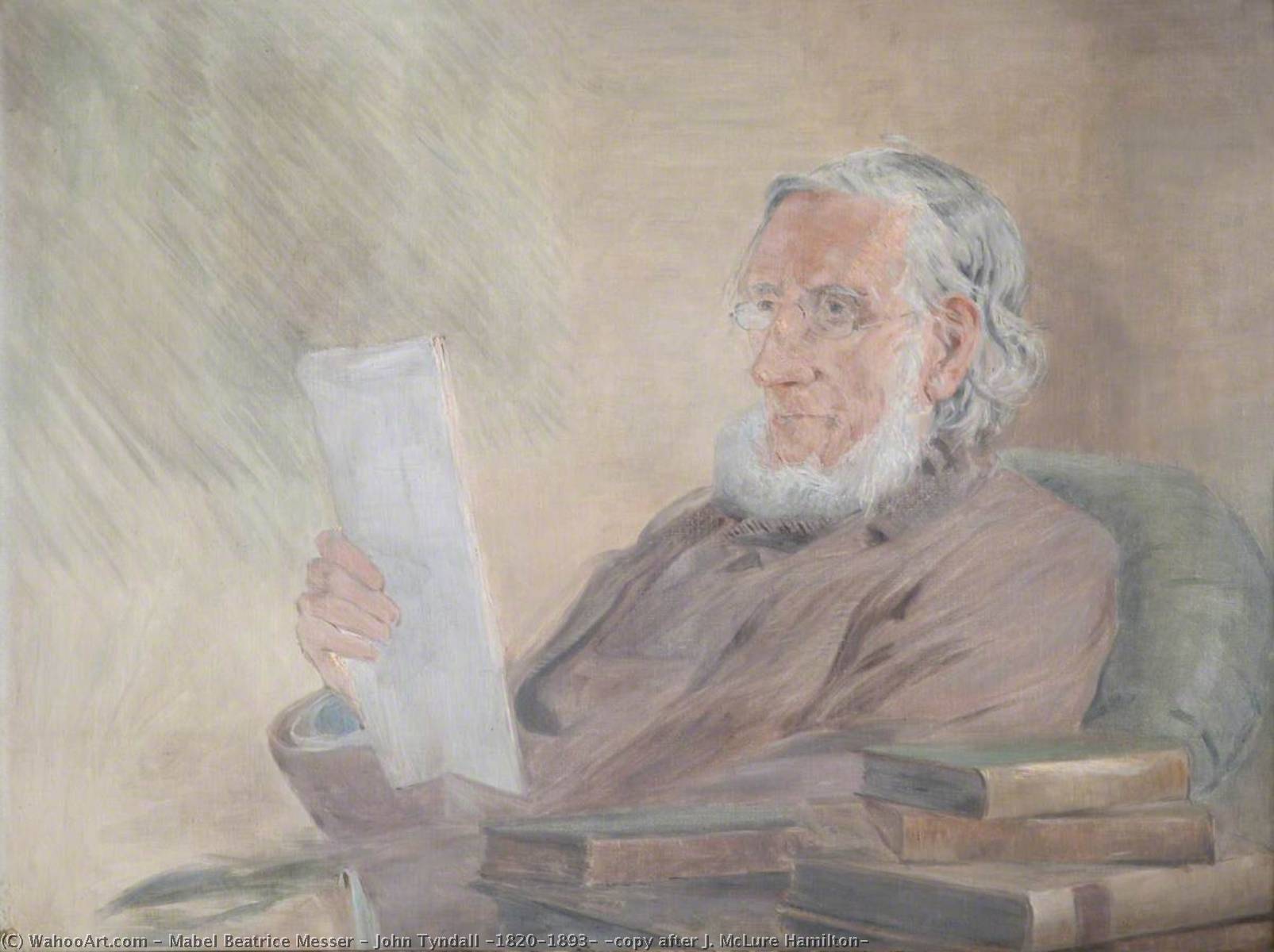 John Tyndall (1820–1893) (copy After J. Mclure Hamilton) — Mabel Beatrice Messer
