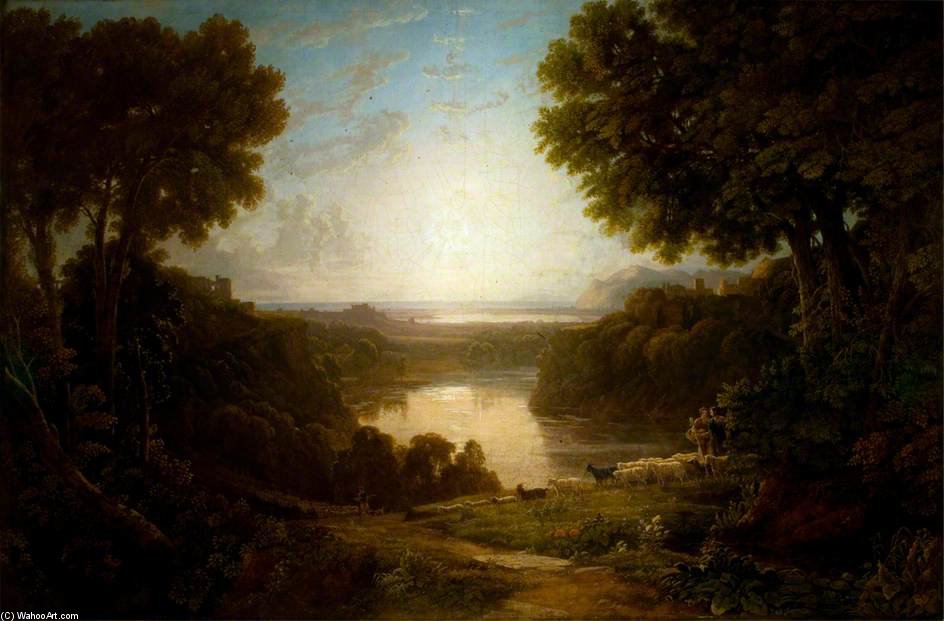 Italianate Landscape With Shepherds — George Barret The Younger