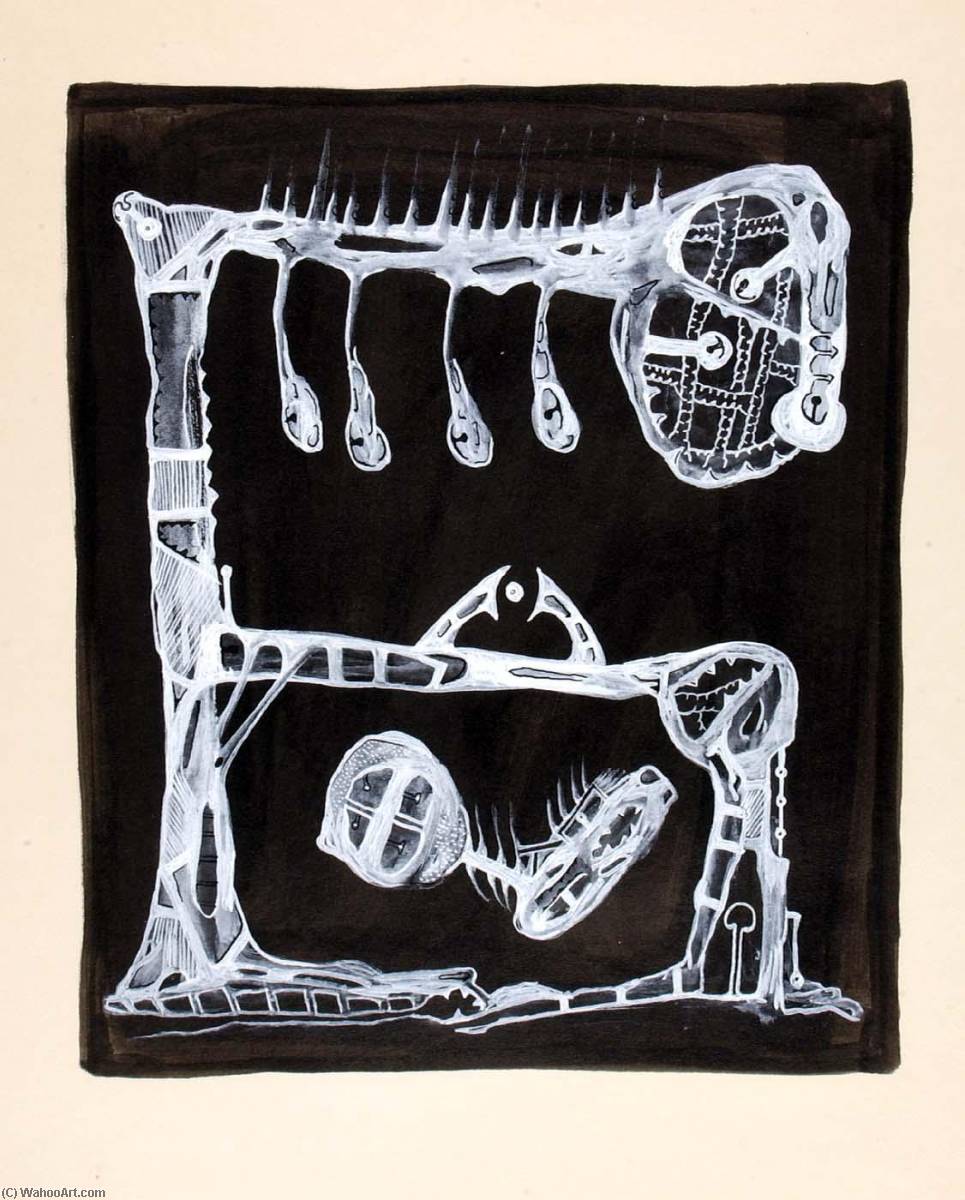 Birth Of The Babies, Scurvy, And Spotted Fever, From The Dead Mother, From Illustrations To The Songs From William Blake's Island In The Moon — Charles Seliger