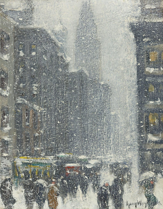 Blizzard In New York — Guy Carleton Wiggins