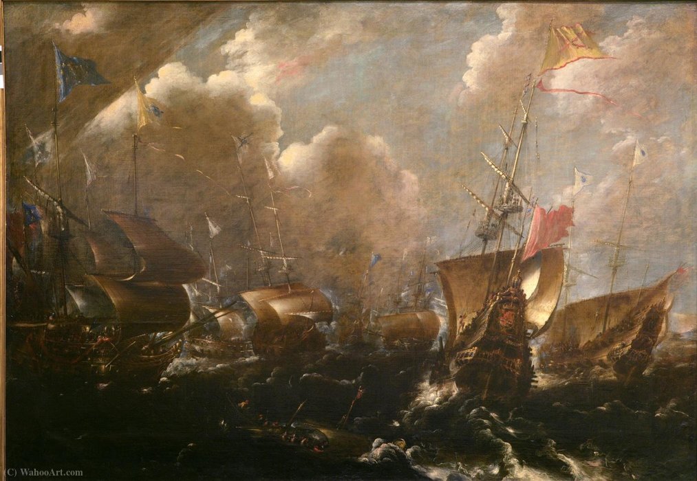 Naval Battle Of Guetaria In (1638) — Andries Van Eertvelt
