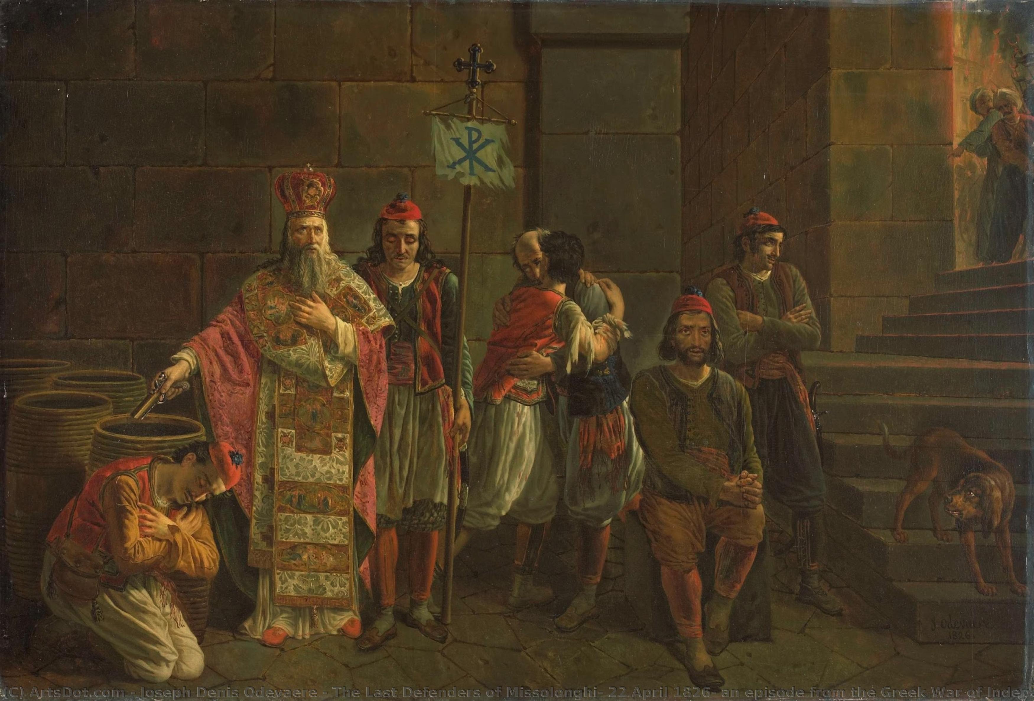 The Last Defenders Of Missolonghi, 22 April 1826: An Episode From The Greek War Of Independence, Joseph-denis Odevaere, 1826 — Joseph Denis Odevaere