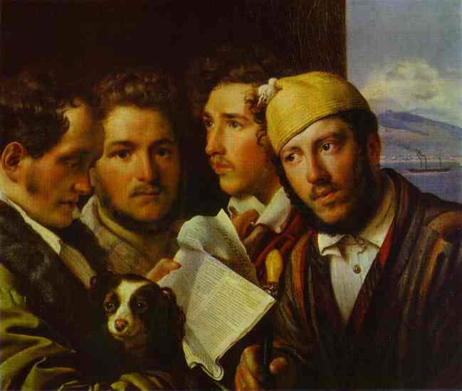 Readers Of The Newspaper In Naples — Orest Adamovich Kiprensky