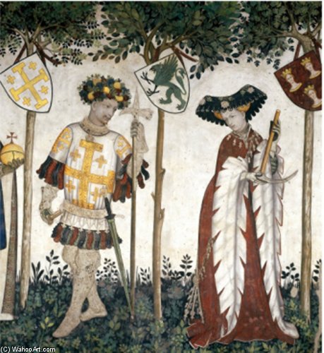 Braves And Heroines Series Goffredo Di Buglione And Delfila — Giacomo Jaquerio