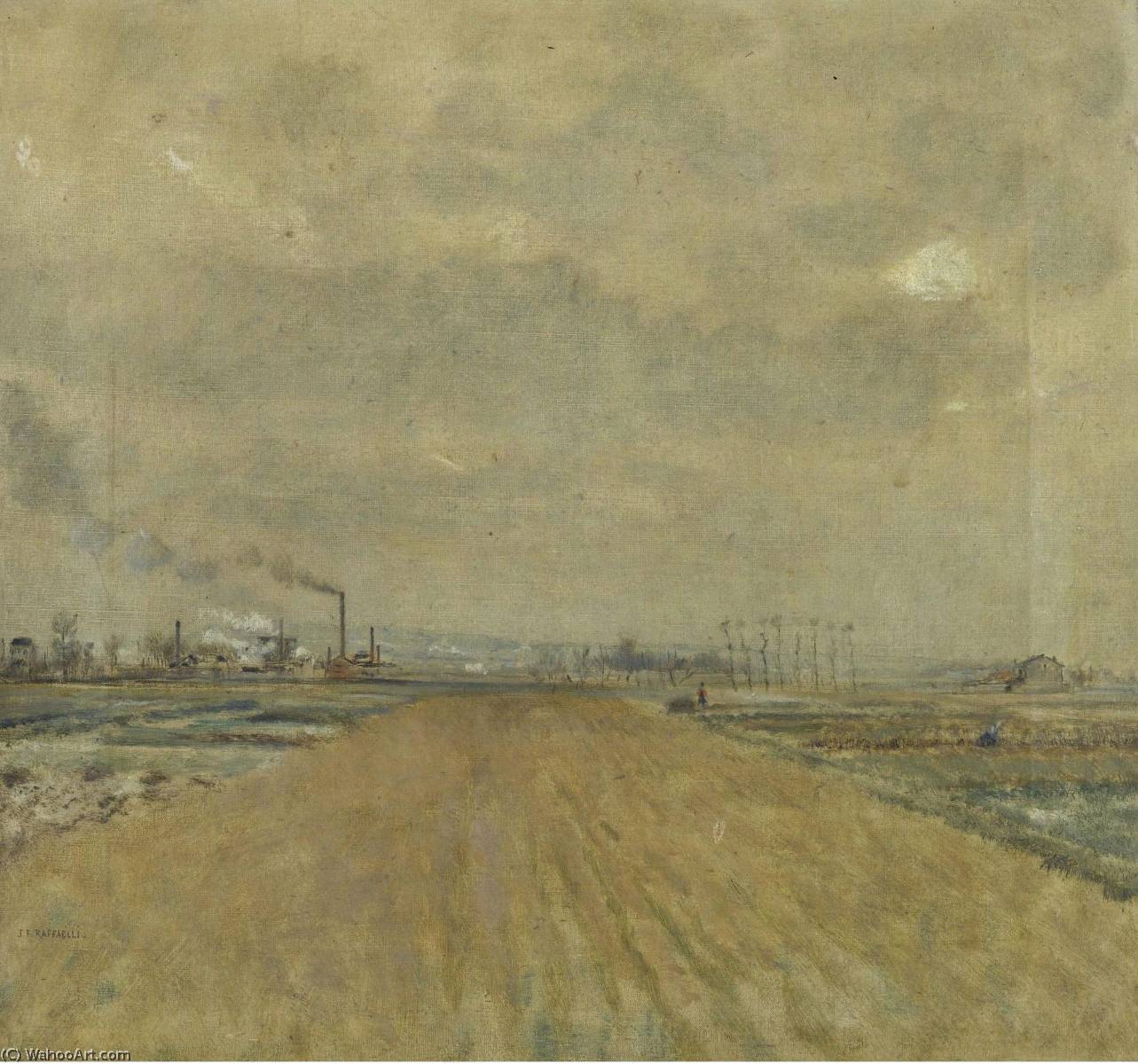 Landscape In Banlieue — Jean-françois Raffaelli