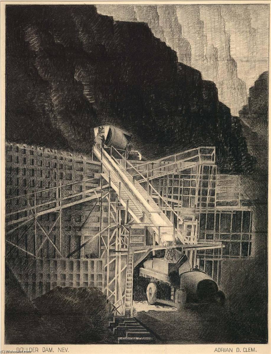 Loading Truck, Boulder Dam, Nevada — Adrian D Clem