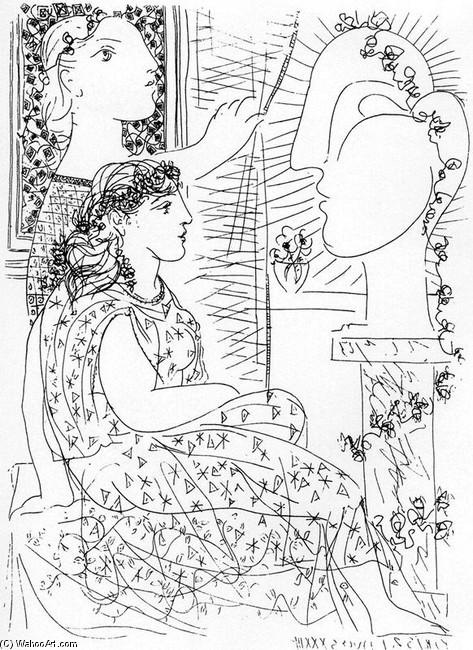 Dos Modelos Vestidas — Pablo Picasso