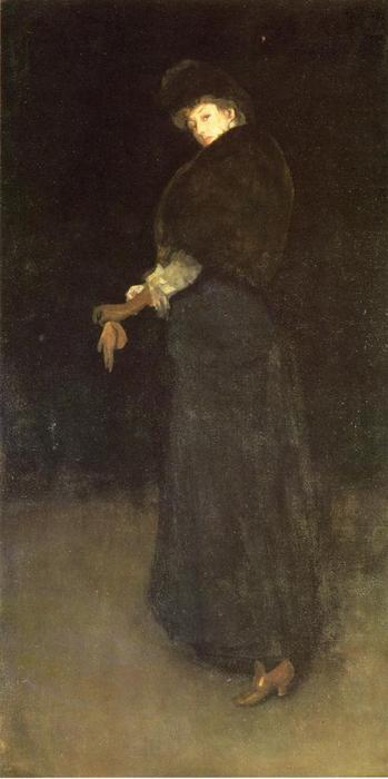Arrangement In Black. The Lady In The Yellow Buskin — James Abbott Mcneill Whistler