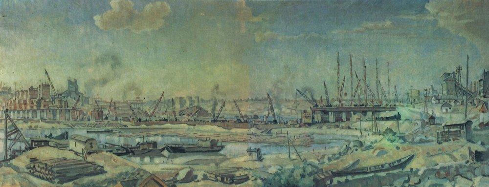 The Industrial Landscape — Konstantin Fyodorovich Bogaevsky